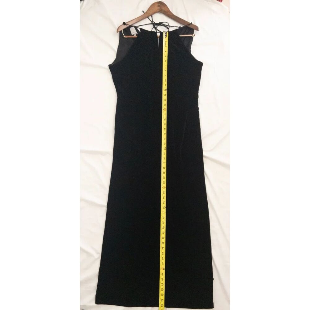 Anne Klein Deep black 82% rayon, 18% silk Dress | Sz 14 - Picture 4 of 12